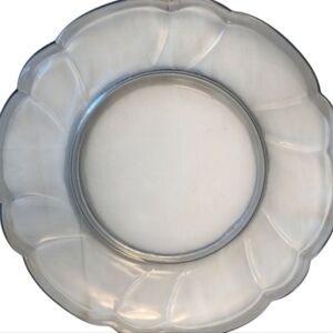 NORITAKE Sweet Swirl Blue Glass 8.5" Vintage 1990 Germany Dessert Salad